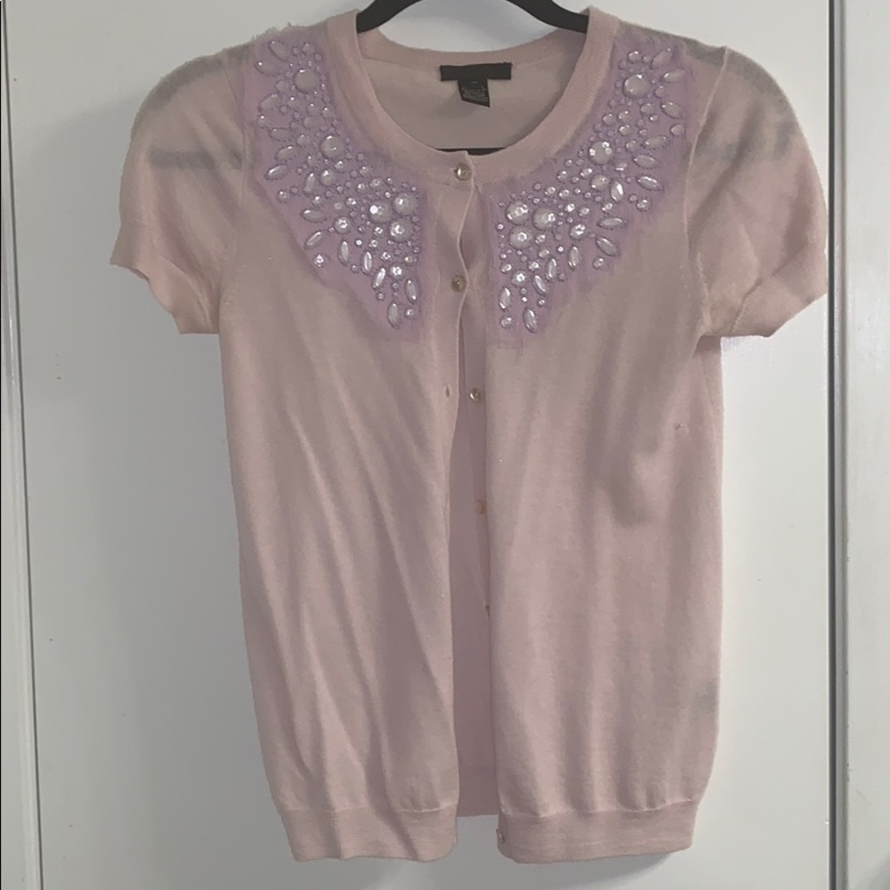 J. Crew collection short sleeve cardigan